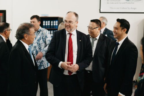 William Joseph Johnston visiting Simply Stainless factory in Surabaya Indonesia